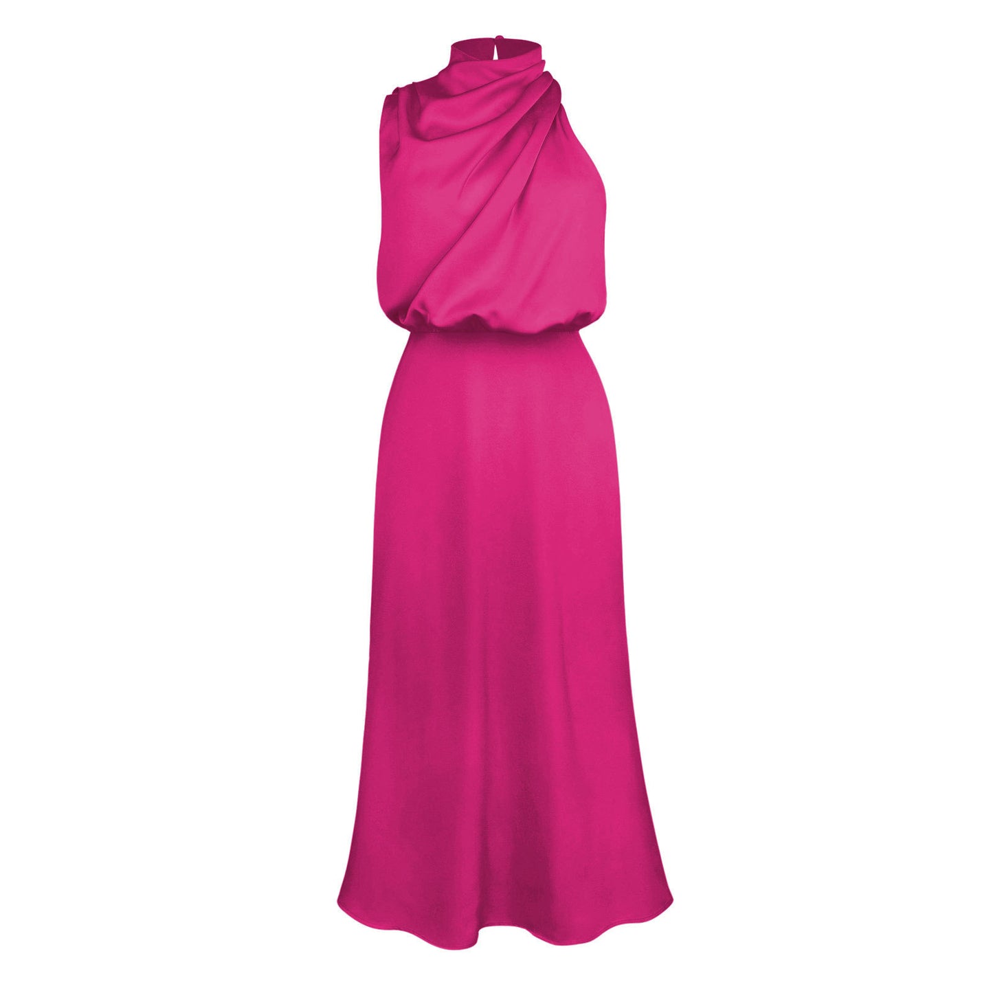 Robe Satinée Élégante – Soirée d’Été