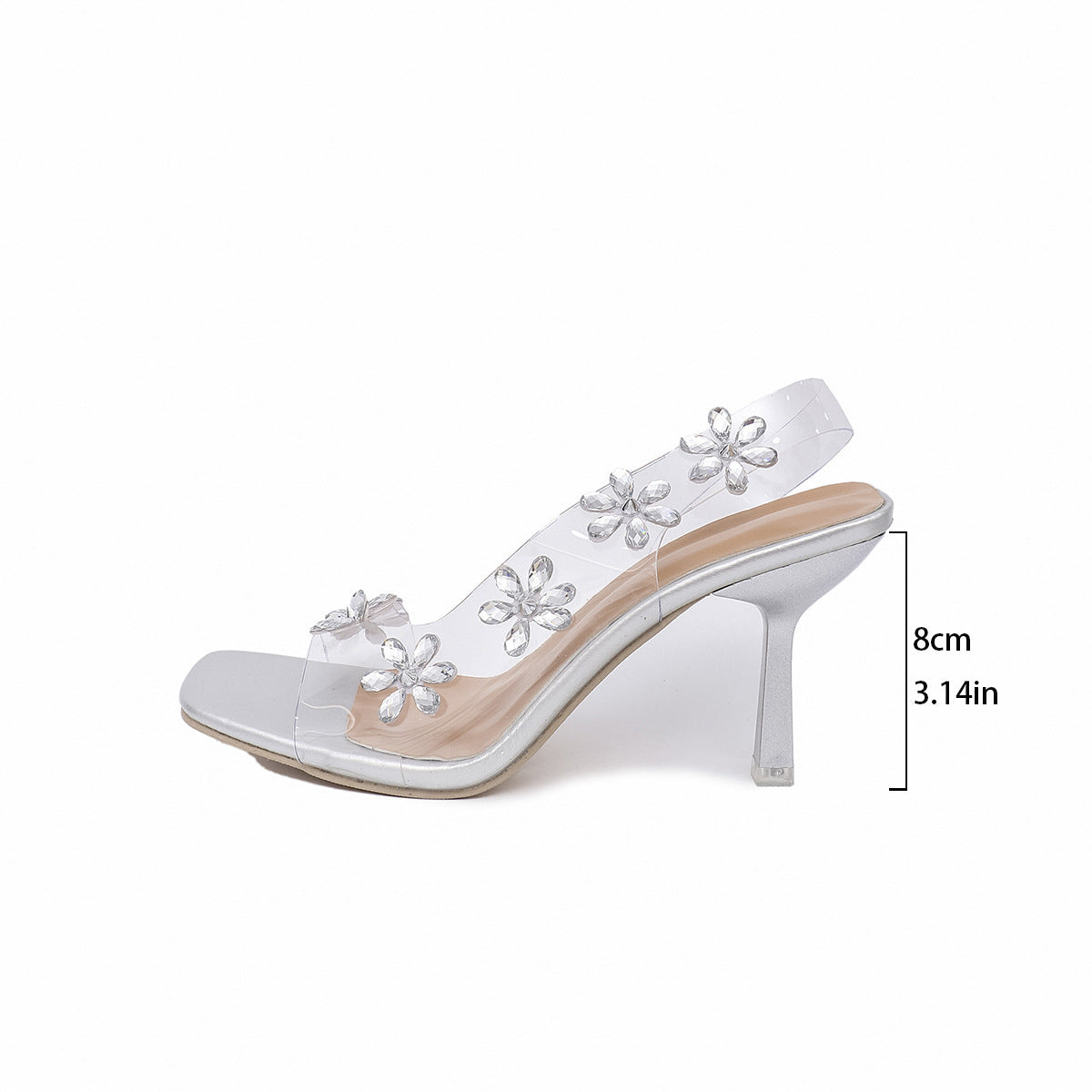 Sandales Femme Été Strass