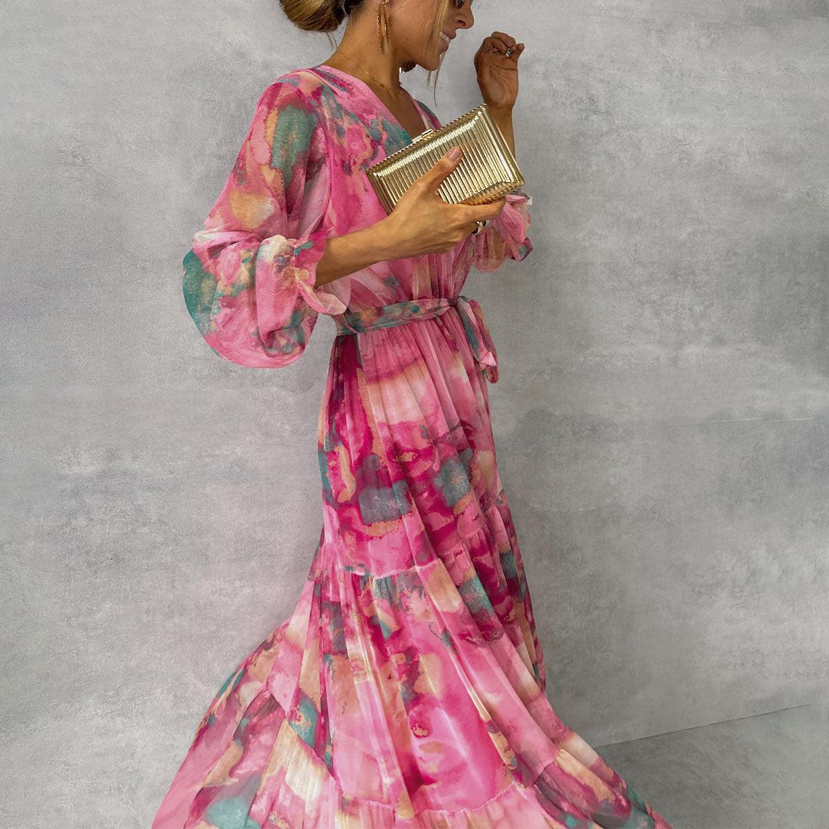 Robe Longue Fleurie Élégante